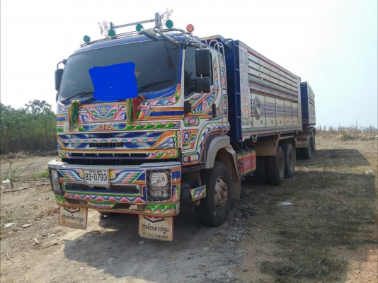 ขายรถสิบล้อดั้มแม่ลูก ISUZU  360 HP ปี 53 ลูก 3 คานหัวบางยางดีคัชซีสวยรถสวยพร้อมใช้เอกสารพร้อมโอนราคา 2,435,000 090-772-3710 090-772-3708
