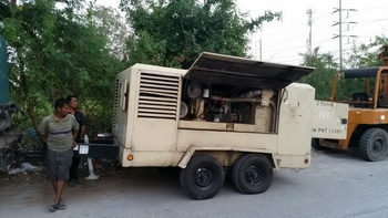 ขาย - เครื่องปั๊มลม แบบมีล้อลาก INGERSOLL RAND : HP750WCU เก่าญี่ปุ่น 750 แรง