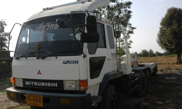 ขายหัวลากMITSU FUSO EURO 1 TURBO 225 แรงหางโลเบดบรรทุกรถแบคโฮ
