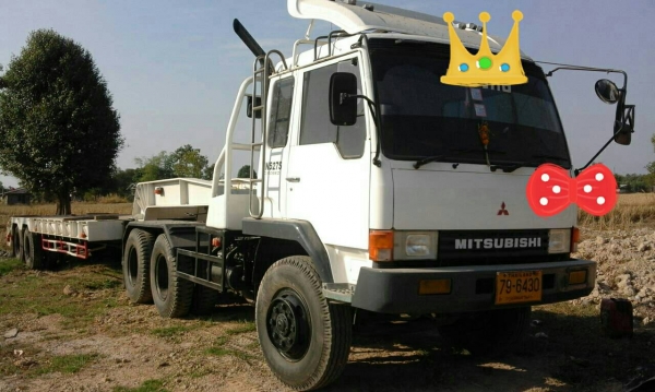ขายหัวลากMITSU FUSO EURO 1 TURBO 225 แรงหางโลเบดบรรทุกรถแบคโฮ