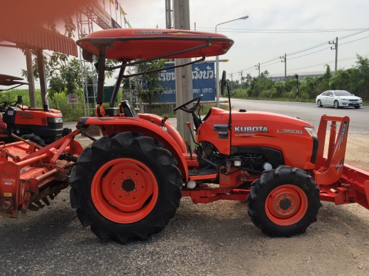 ขายรถไถคูโบต้าL3608แรงพร้อมอุปกรณ์ดันหน้า และโรตารี่
