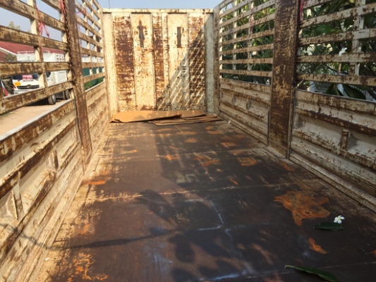 ขายลูกพ่วง 3 เพลาแท้ ไม่ดั้ม อู่พนัส กระบะเหล็กคอกสูง ปี 56 สภาพสวย ยาว 7 เมตร