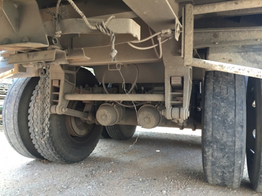 ขายลูกพ่วง 3 เพลาแท้ ไม่ดั้ม อู่พนัส กระบะเหล็กคอกสูง ปี 56 สภาพสวย ยาว 7 เมตร