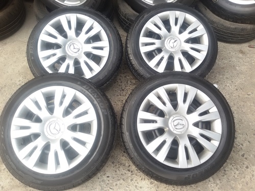 ขายล้อกะทะMAZDA ขอบ15 พร้อมยางและฝาครอบ  4 ล้อ