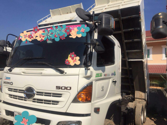ขายดาวน์รถบรรทุก 10 ล้อดัมพ์ HINO MEGA 344 แรงม้าปี 2556 ไมล์ 13000 กม.ขายดาวน์ 950000