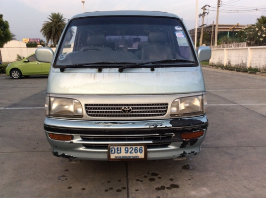 ขายรถตู้ Toyota Super Custom ปี97 เครื่อง 1JZหัวฉีด 2.5 เกียร์ออโต้ ติดแก๊สLPG ไฟฟ้าทั้งคัน เบาะหน้งสวยๆ มูนรูฟ/ซันรูฟไฟฟ้า ระบบไฟฟ้าใช้ได้หมด แอร์หน้า-หลังเย็นฉ่ำ ตัวถังเดิมสีตามสภาพ รถขับดีครับ ตัวcustom แท้ๆครับ ช่วงล่างคอยสปริงนิ่มนวล พร้อมใช้ ภาษี59
