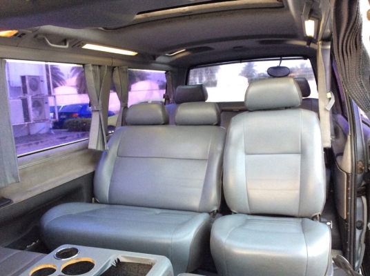 ขายรถตู้ Toyota Super Custom ปี97 เครื่อง 1JZหัวฉีด 2.5 เกียร์ออโต้ ติดแก๊สLPG ไฟฟ้าทั้งคัน เบาะหน้งสวยๆ มูนรูฟ/ซันรูฟไฟฟ้า ระบบไฟฟ้าใช้ได้หมด แอร์หน้า-หลังเย็นฉ่ำ ตัวถังเดิมสีตามสภาพ รถขับดีครับ ตัวcustom แท้ๆครับ ช่วงล่างคอยสปริงนิ่มนวล พร้อมใช้ ภาษี59