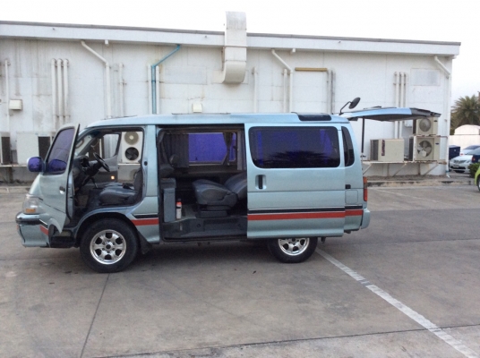 ขายรถตู้ Toyota Super Custom ปี97 เครื่อง 1JZหัวฉีด 2.5 เกียร์ออโต้ ติดแก๊สLPG ไฟฟ้าทั้งคัน เบาะหน้งสวยๆ มูนรูฟ/ซันรูฟไฟฟ้า ระบบไฟฟ้าใช้ได้หมด แอร์หน้า-หลังเย็นฉ่ำ ตัวถังเดิมสีตามสภาพ รถขับดีครับ ตัวcustom แท้ๆครับ ช่วงล่างคอยสปริงนิ่มนวล พร้อมใช้ ภาษี59