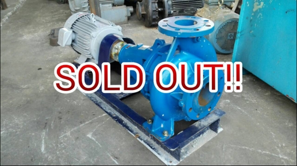 ==== SOLD ==== ปั้มน้ำ POLO ใบพัดทองเหลือง หน้า 4"- 3" มอเตอร์ Mitsu 7.5 HP. 380V. ของใหม่แค่ลอง มี 2 ชุด