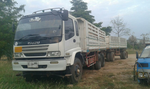 ขายรถพ่วง 18 ล้อ แม่-ลูก กระบะเหล็กดั้ม ISUZU 270 ปี.50 แมคโหลด ราคา.1780000 สนใจรีบจองด่วน