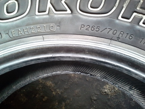 Yokohama AT 265/70/16 ปี10 สภาพดี มี 5เส้น