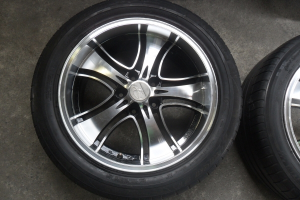 ล้อแม็ก17นิ้ว5รู114 พร้อมยาง สวยๆ 4 ล้อ ราคา 6900 บาท