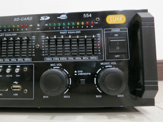 เพาเวอร์มิกเซอร์ ยี่ห้อ SUKE รุ่น 2288 ของใหม่ อีคิวในตัว วิทยุได้ เสียบเมมได้ ไมค์ 4ช่อง