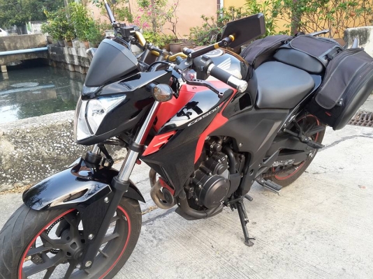 ขายครับ! CB500F สีดำ 135000 ปี 2013 เคลือบแก้ว พร้อมของแต่งรอบคัน