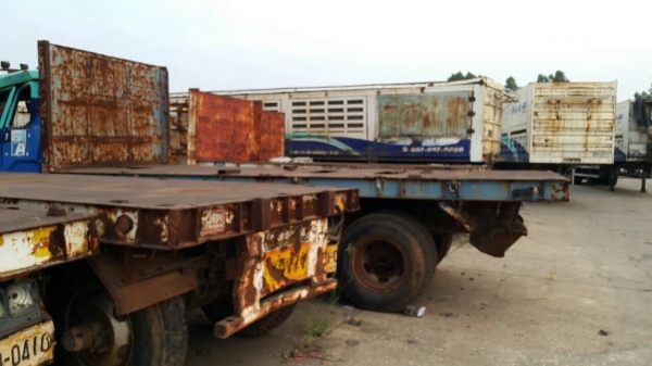 ลูกพ่วงพื้นเรียบ ยาว6.40เมตร ขายตามสภาพ