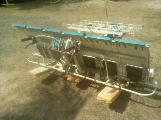 ขายดาวน์รถดำนาคูโบต้าเดินตาม 6 แถวรุ่นใหม่ล่าสุดใช้แค่50ไร่