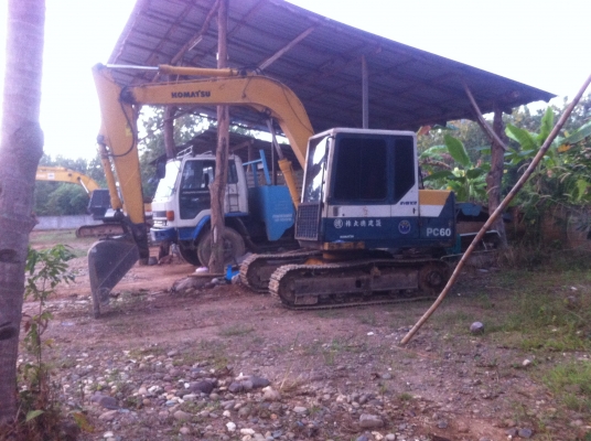 ขายรถแมคโฮ pc 60-6 อาร์มยาวพิเศษ