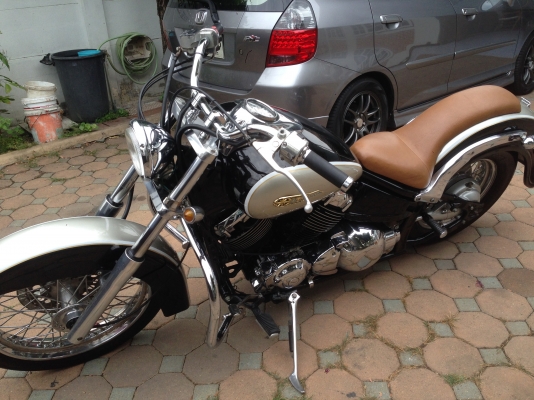 ขายแด๊กสตา 400cc  พร้อมใช้เครื่องสดมาก ไม่มีเยิ้ม รถพร้อมออกทริป เอกสาร อินวอยสรรพสามิตรแท้ ครัช รถจบแบตใหม่ ของเหลวใหม่หมด สนใจสอบถามใด้ครับรถมือเดี่ยวรถพี่ชาย จอดไวขับไม่เป็น  เครื่องแน่น 100\%  สภาพสี 90\%  ***94000*** 083-434-0419 นัท