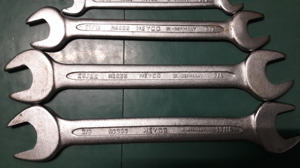 ขายประแจปากตายเยอรมันงานเก่าเก็บชุด5ตัวระบบหุนHEYCO W.-GERMANY. ขายประแจปากตายเยอรมันงานเก่าเก็บชุด5ตัวระบบหุนHEYCO W.-GERMANY.