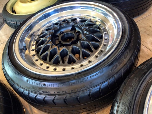 (ล้อมือ2ยกชุด9,000.฿)BBSขอบ16"4รู100 หน้า8"ออฟ30/หลัง9"ออฟ15 + ยาง195/45/16 ปี12-13 (ล้อมือ2ยกชุด9,000.฿)BBSขอบ16"4รู100 หน้า8"ออฟ30/หลัง9"ออฟ15 + ยาง195/45/16 ปี12-13