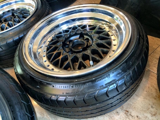 (ล้อมือ2ยกชุด9,000.฿)BBSขอบ16"4รู100 หน้า8"ออฟ30/หลัง9"ออฟ15 + ยาง195/45/16 ปี12-13 (ล้อมือ2ยกชุด9,000.฿)BBSขอบ16"4รู100 หน้า8"ออฟ30/หลัง9"ออฟ15 + ยาง195/45/16 ปี12-13