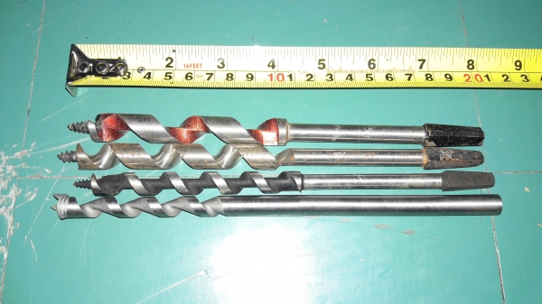 ขายดอกสว่านข้อเสือชุด4ดอกงานเก่าเก็บขนาด9/16,7/16,1/2,1/2ดอกบัว