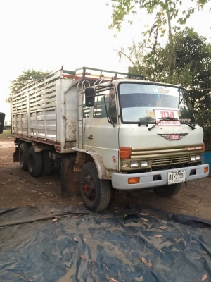 ขายHino 195 แรง. 2เพลาดั้ม. สโลอินเตอ ยางเตม. เครื่องดีคลัทชีสวย