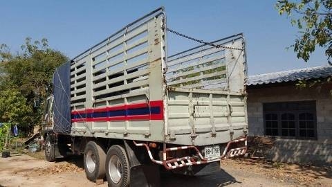 ขายดาวน์รถบรรทุก 10 ล้อคอกรั้วเหล็ก HINO FL3H 195 แรงม้า กระจกไฟฟ้า ขายดาวน์ 200000