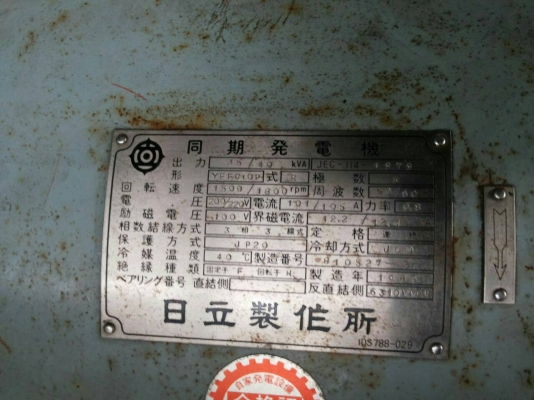 ขายเครื่องปั่นไฟสภาพดี มือสองจากญี่ปุ่น