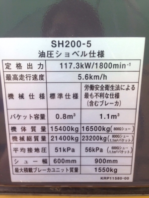 รถขุด Sumitomo SH200-5 นำเข้าจากญี่ปุ่น สนใจโทร. 080-6565422 (หนิง)
