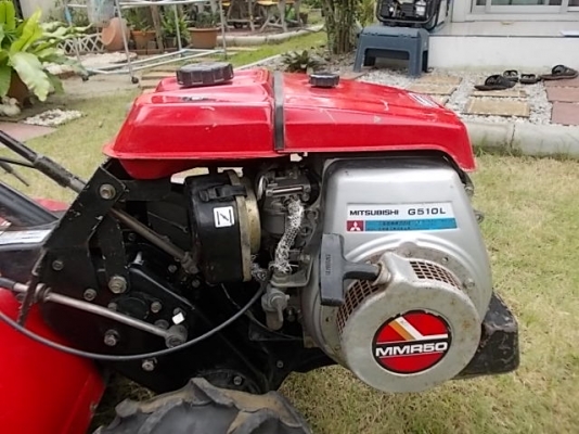 รหัส:12000649รถพรวนดินเดินตามMITSUBISHI G510Lเบนชิล(5.0ps)มีชุดพรวนดินกว้าง55cm.www.nihonmono.com