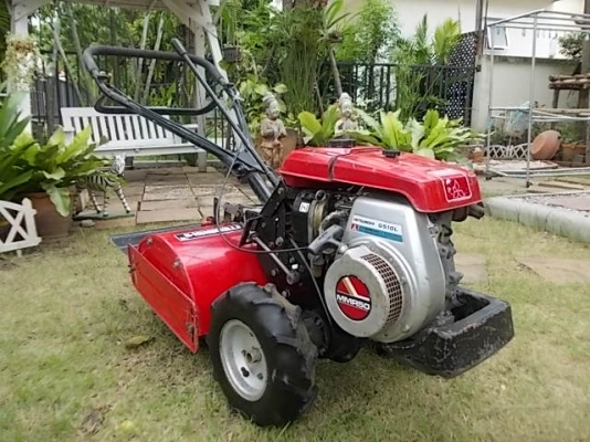 รหัส:12000649รถพรวนดินเดินตามMITSUBISHI G510Lเบนชิล(5.0ps)มีชุดพรวนดินกว้าง55cm.www.nihonmono.com