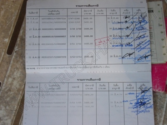 รถบรรทุก พ่วงแม่-ลูกดั๊มพ์ ยี่ห้อ HINO รุ่น FM3M 240 แรงม้า