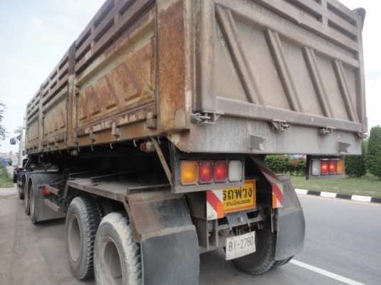 10 ล้อหัวลาก HINO 260 พร้อมหางดั้ม 2 เพลา ปี 47 พร้อมใช้