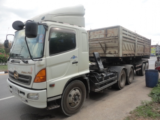 10 ล้อหัวลาก HINO 260 พร้อมหางดั้ม 2 เพลา ปี 47 พร้อมใช้