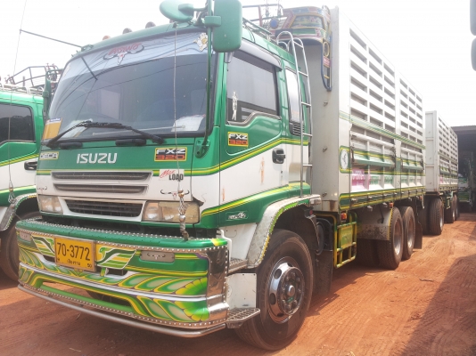 ต้องการขาย ISUZU320Hpปี 49ไม่ดั๊ม  แม่-ลูก 3เพลา คอกเหล็ก มีจำนวน 3 พ่วง