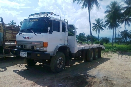ขายด่วน..รถสิบล้อ ท้ายลาด HINO FM227 รถสวย มีทะเบียนครบ ใส่แบคโฮ KOMATSU PC200 CAT 320 SK200 ได้ดี.