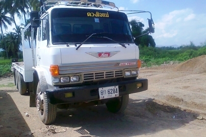 ขายด่วน..รถสิบล้อ ท้ายลาด HINO FM227 รถสวย มีทะเบียนครบ ใส่แบคโฮ KOMATSU PC200 CAT 320 SK200 ได้ดี.