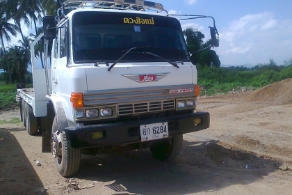 ขายด่วน..รถสิบล้อ ท้ายลาด HINO FM227 รถสวย มีทะเบียนครบ ใส่แบคโฮ KOMATSU PC200 CAT 320 SK200 ได้ดี.