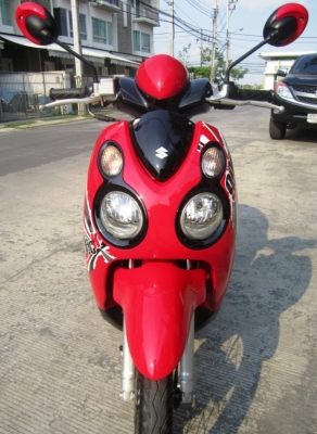 6 เดือน..แดง เด่น เดิ้น Suzuki Jelato Jack 999 หัวฉีด 125 cc รถดี ขี่คุ้ม เพียง  บาทเท่านั้น