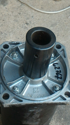 มอเตอร์DCเซอร์โว พร้อมเบรคในตัว ยี่ห้อ ABB 12-120 V. 80 A. แกนเพลาโตประมาณ 25 มม. ต่อใข้งานหมุน ซ้าย-ขวา ได้เลย