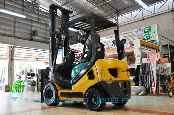 ขายรถโฟล์คลิฟท์มือสอง KOMATSU รุ่น FD15C-658111 ราคา 275,000 บาท นำเข้าจากญี่ปุ่น ไม่เคยใช้งา่นในไทย