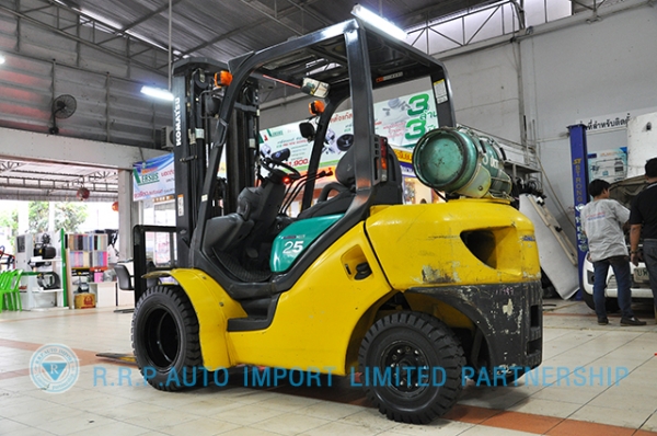 ขายรถโฟล์คลิฟท์มือสอง KOMATSU รุ่น FG25T-571949 ราคา xxx,xxx บาท นำเข้าจากญี่ปุ่น ไม่เคยใช้งา่นในไทย