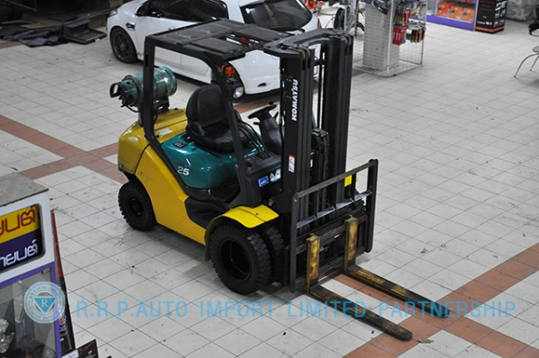 ขายรถโฟล์คลิฟท์มือสอง KOMATSU รุ่น FG25T-571949 ราคา xxx,xxx บาท นำเข้าจากญี่ปุ่น ไม่เคยใช้งา่นในไทย