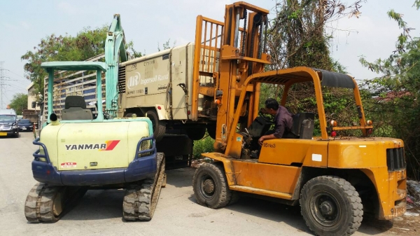 2 แรง แข็งขัน จัดส่งขึ้นรถไปลาวครับ เครื่องปั๊มลม ล้อลาก INGERSOLL RAND : HP750WCU เก่าญี่ปุ่น