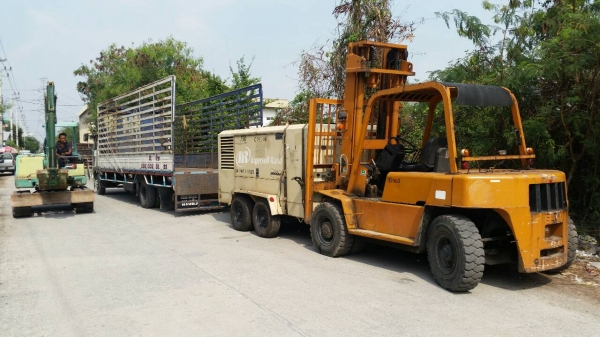 2 แรง แข็งขัน จัดส่งขึ้นรถไปลาวครับ เครื่องปั๊มลม ล้อลาก INGERSOLL RAND : HP750WCU เก่าญี่ปุ่น