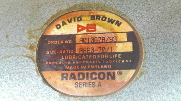 Sell>> วอร์มเกียร์ทด RADICON Made in England เบอร์ 120 ทด 1:70 เพลาออก 2 ทาง สภาพป้ายแดง สด แน่น ไม่มีช้ำใหม่มากๆครับ.