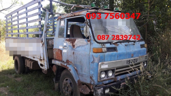 ขายรถบรรทุกกระบะคาร์โก้มีรั้วเสริมยาว 5.20 ม. 6 ล้อ ISUZU SBR 145 แรงม้า