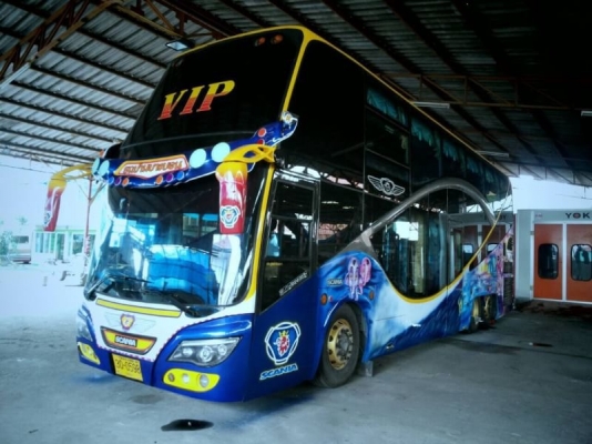ขายรถบัส Scania แต่งครบพร้อมออกวิ่งงาน