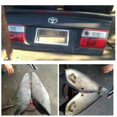 สปอยเล่อร์ฝาท้ายโคโรน่า ท้ายโด่ง และอะไหล่ช่วงท้าย ของแท้มือสอง ต้องเอาไปทำสีใหม่